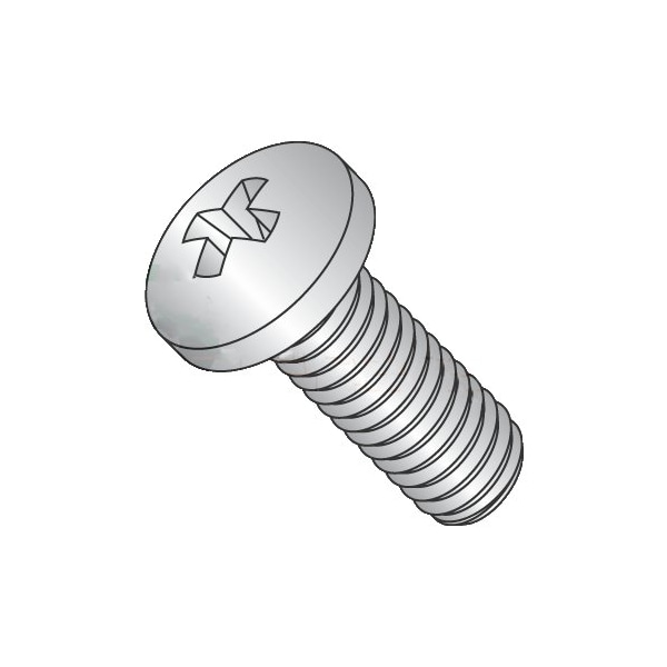 Newport Fasteners #6-32 x 1/4 in Phillips Pan Machine Screw, Plain 18-8 Stainless Steel, 2000 PK 342357 - main